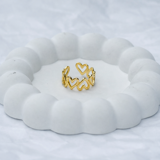 Isabella - heart‑link ring